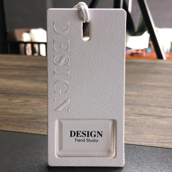Custom Specialty Paper Embossed Hang Tags Labels
