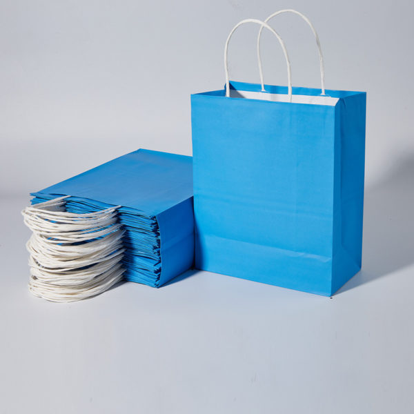 Multicolor Kraft Paper Bags With Handles