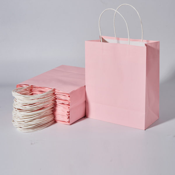 Multicolor Kraft Paper Bags With Handles