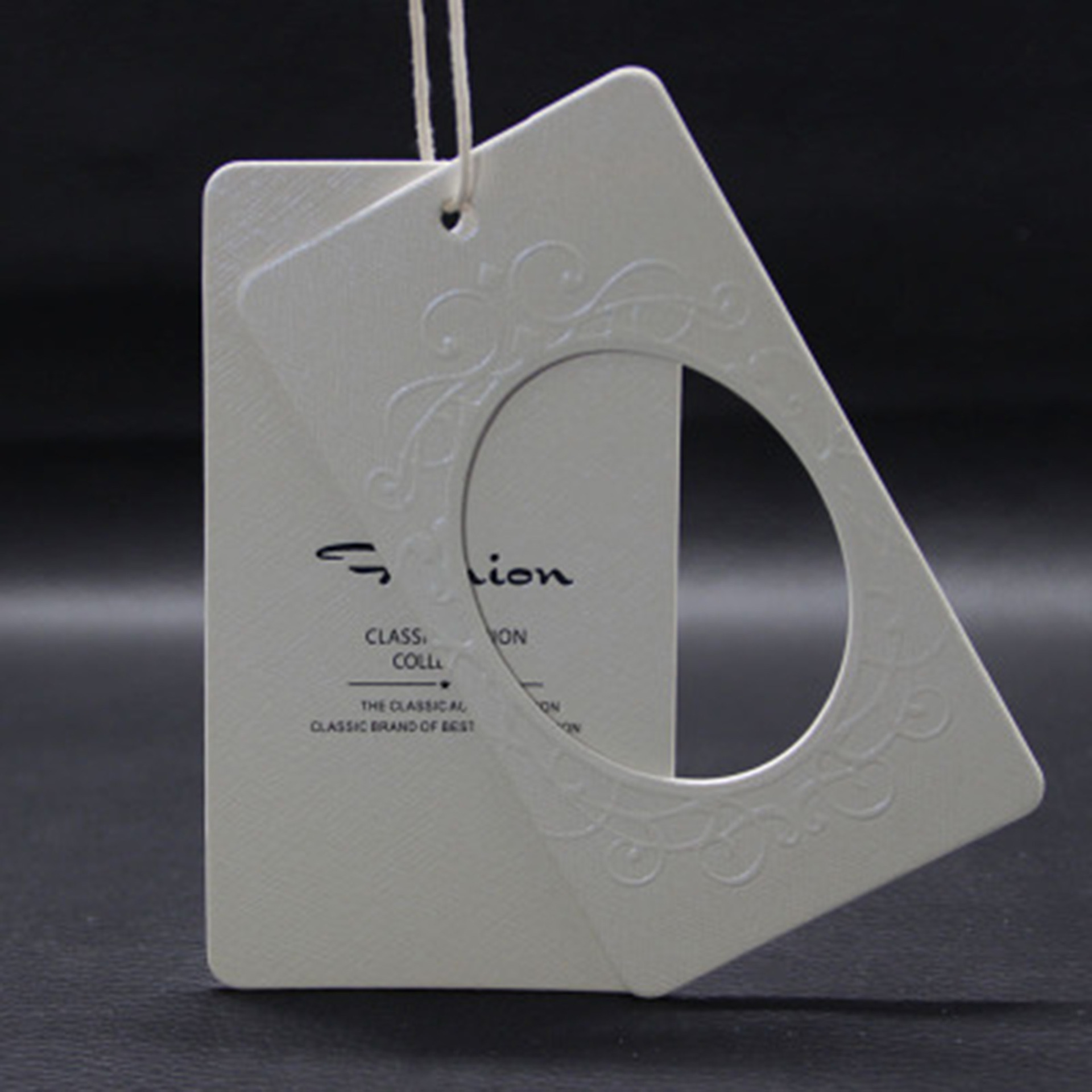 Wholesale Display Labels Hang Tags for Clothing with String 3