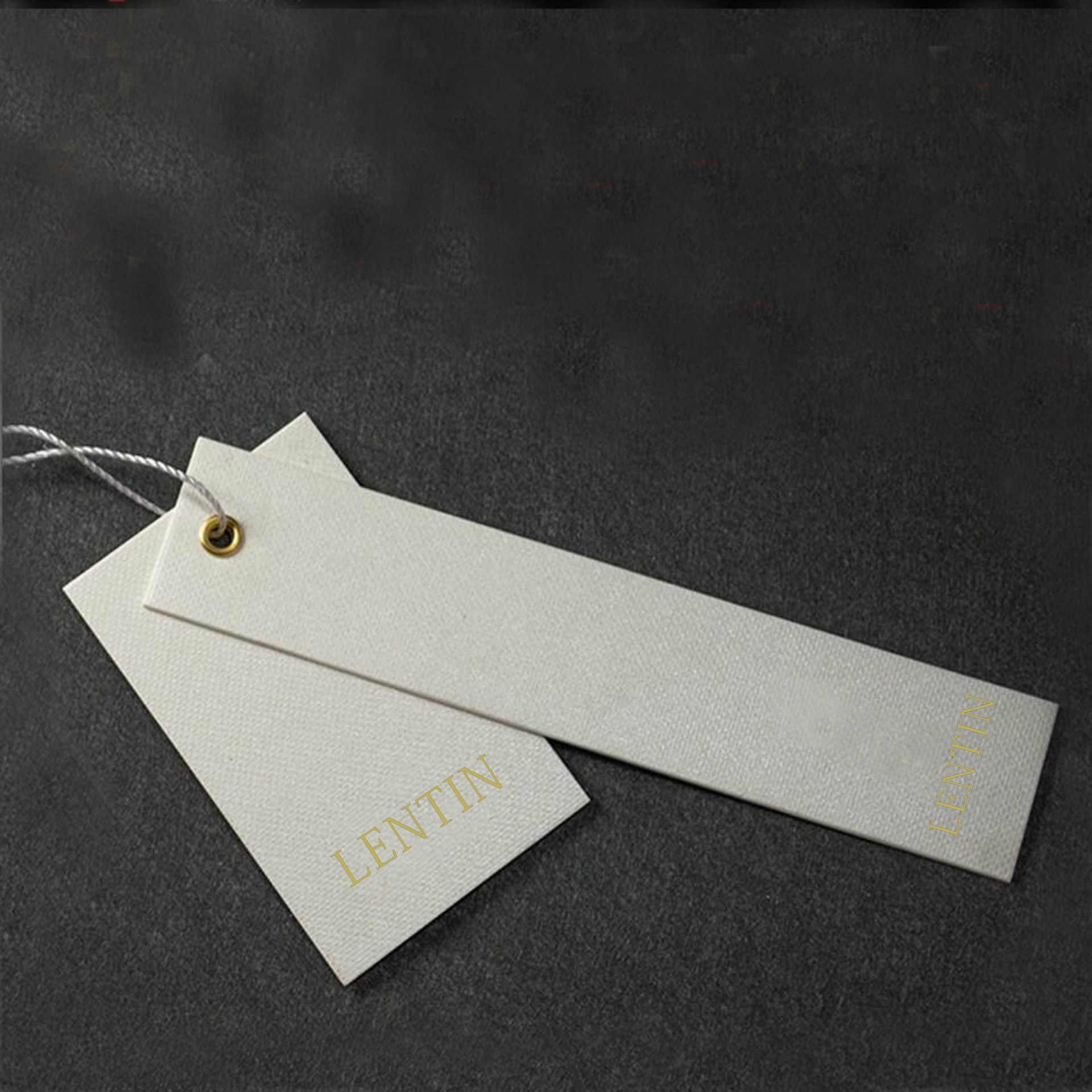 Wholesale Display Labels Hang Tags for Clothing with String 4