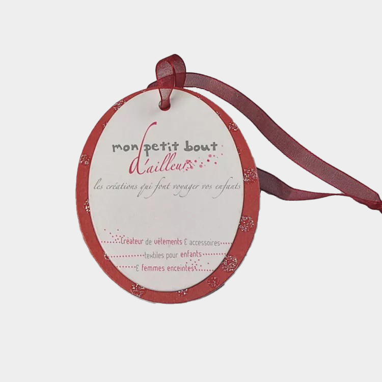 custom hang tags with ribbon string