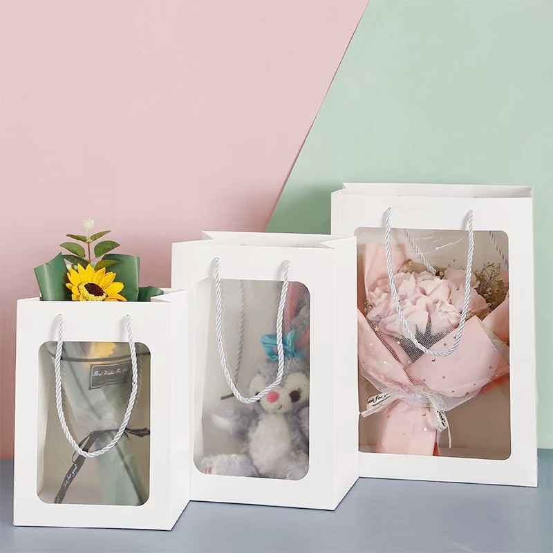 gift bags with window